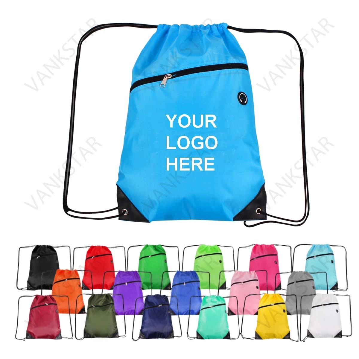 Drawstring Backpack With Earphone Hole 3