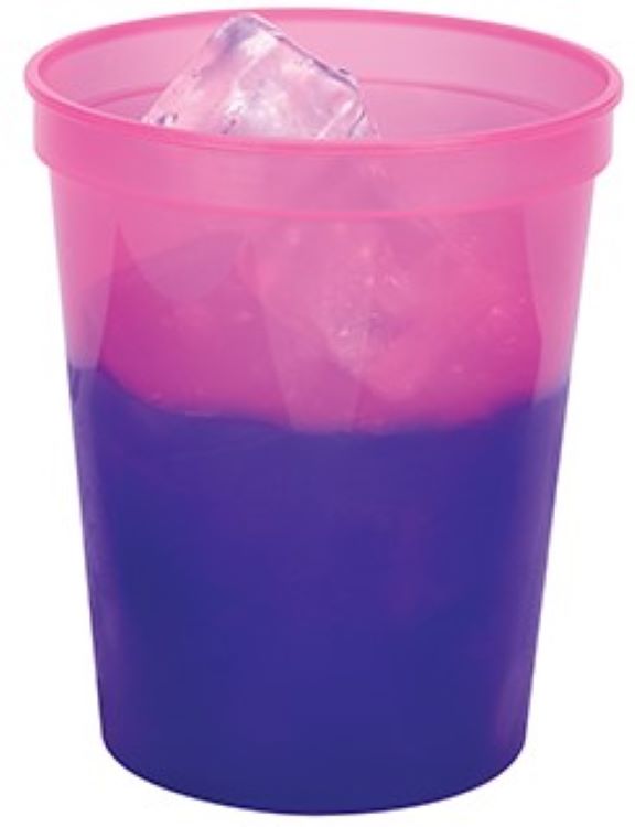 16 oz. Color Changing Smooth Plastic Stadium Cup 1