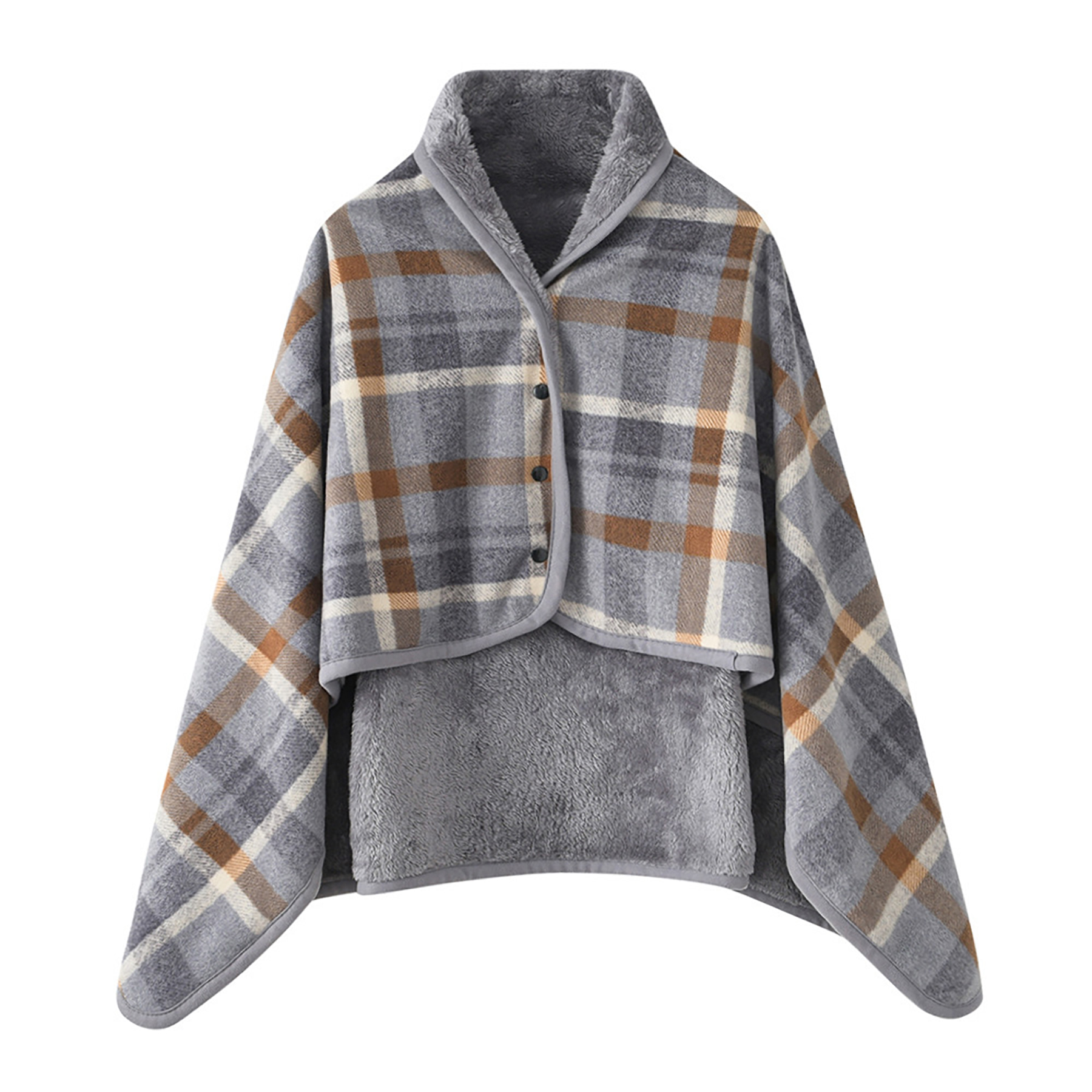 Plaid Flannel Wearable Blanket 7