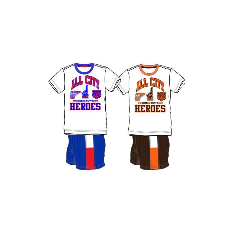 Boys 2Pc Knit Short Sets - Size 4-7 Assorted 2