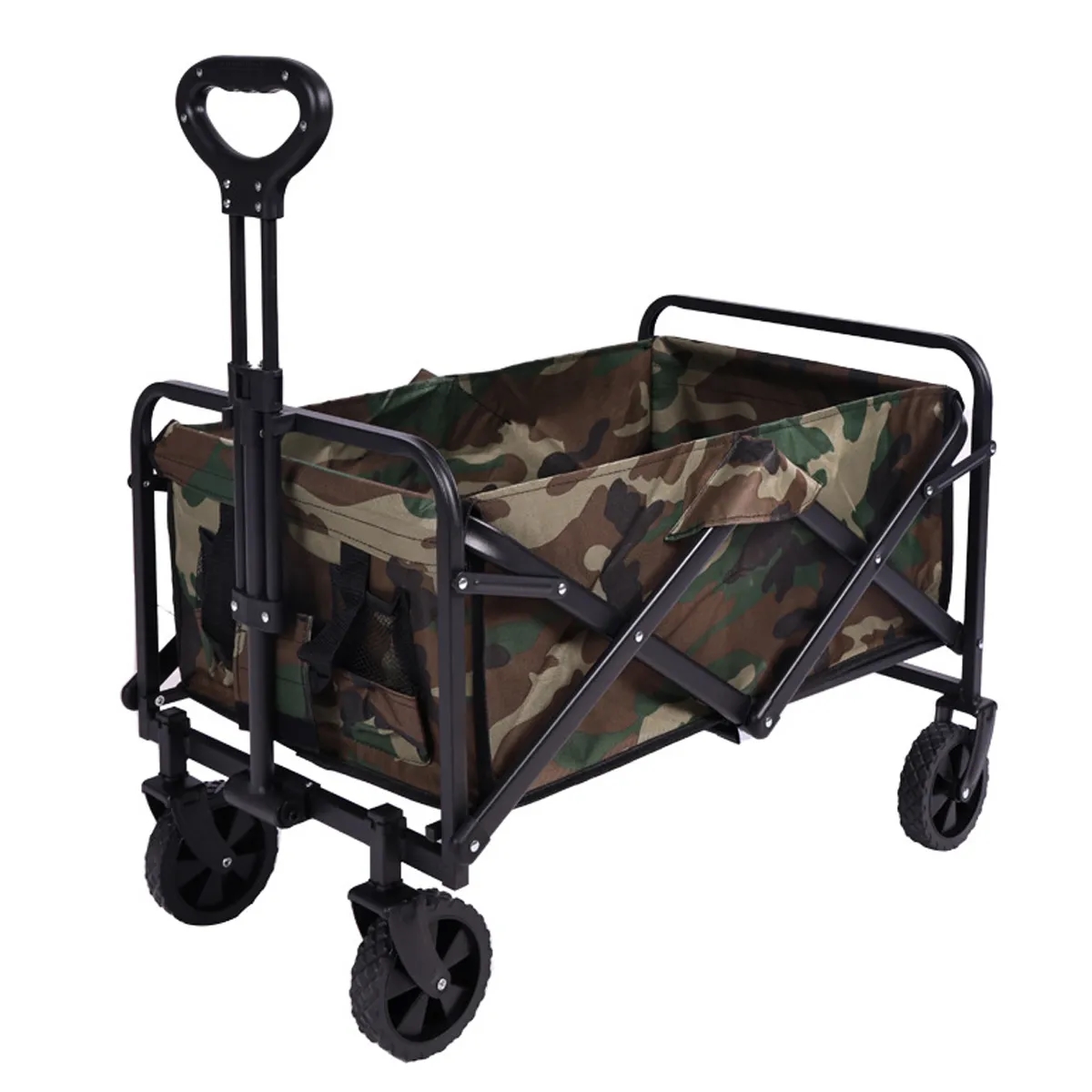 Custom Foldable Large Capacity Camping Trolley Storage Cart 3