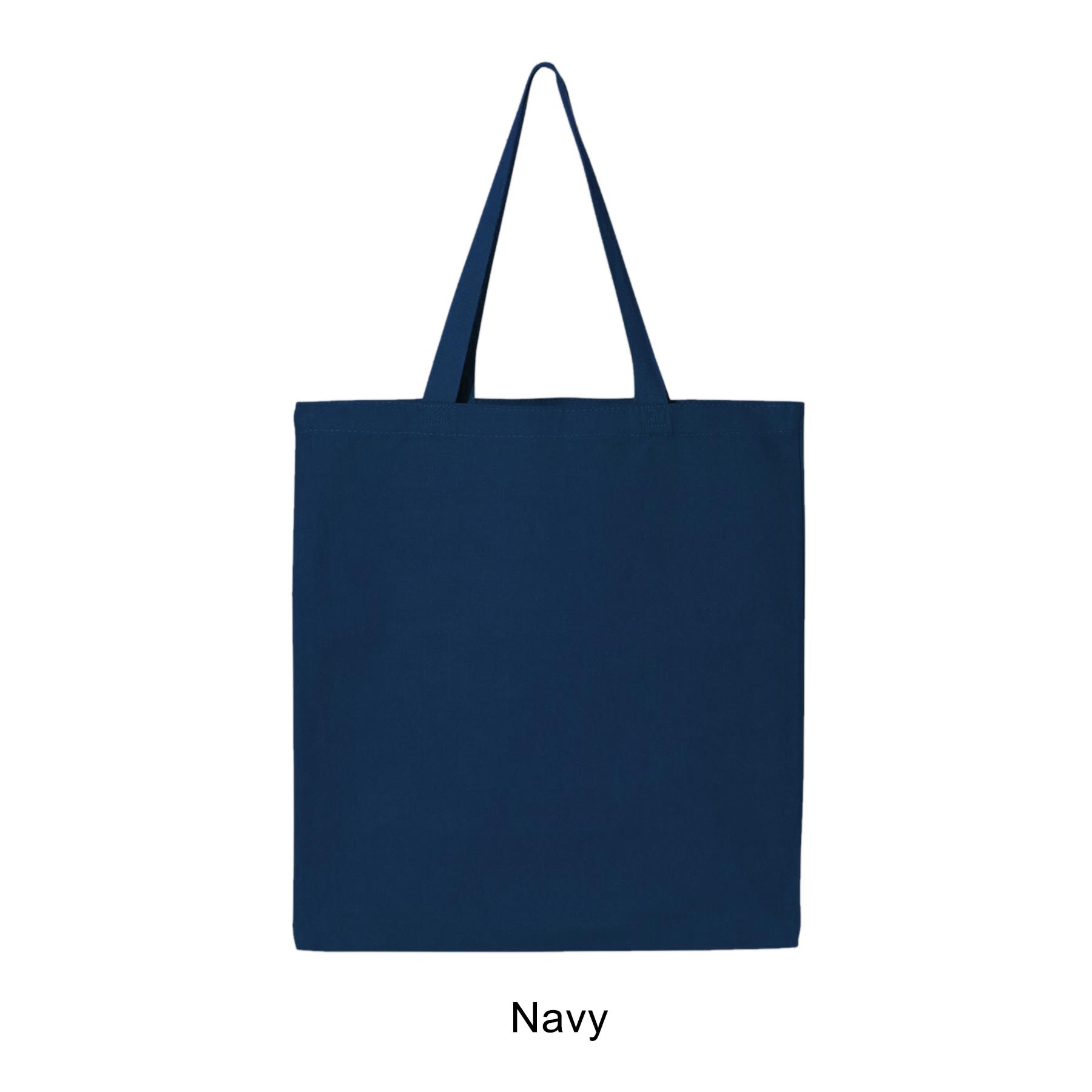 12 oz. Canvas Promotional Colored handle Tote Bag 5