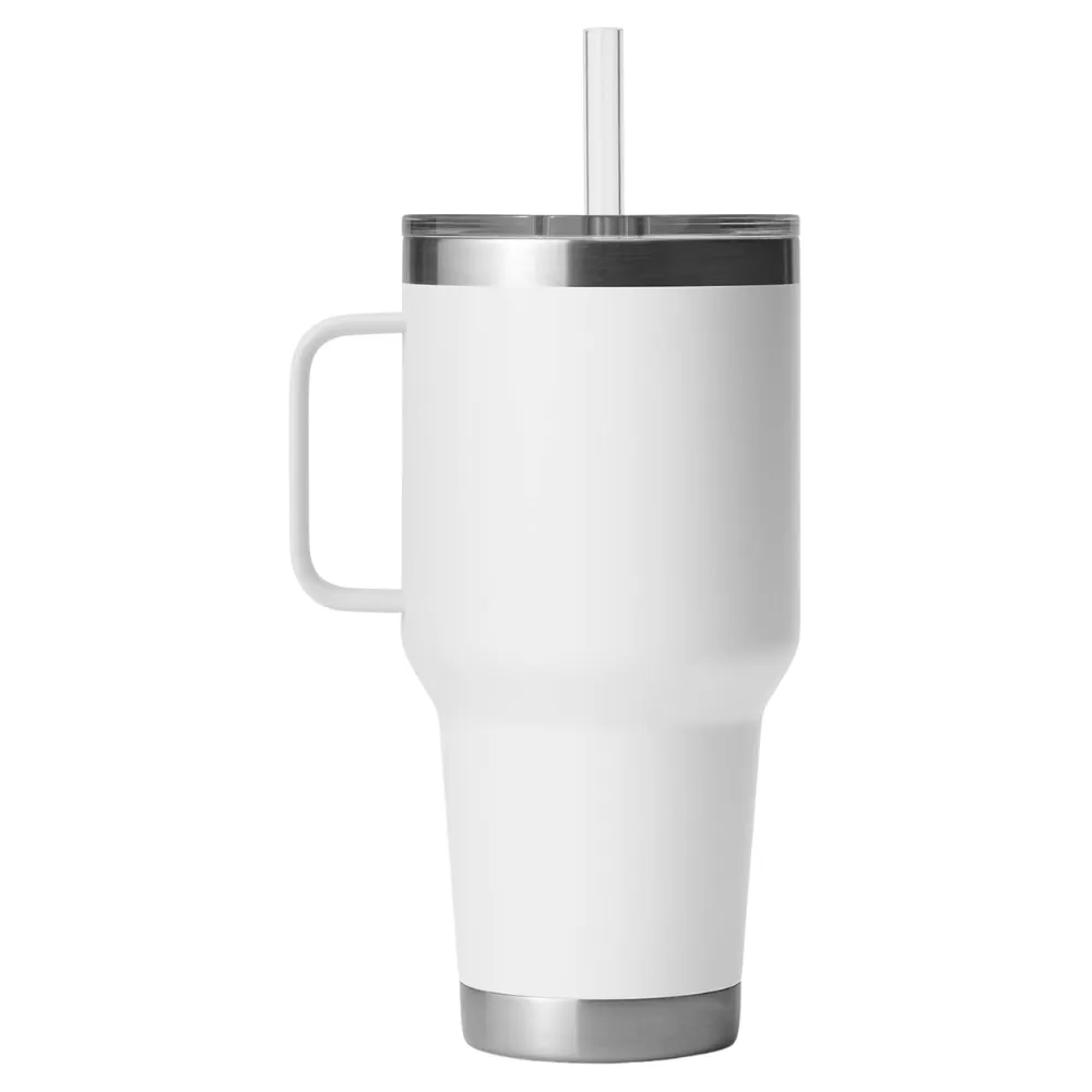 35oz. Insulated Tumbler with Handle and Straw 10