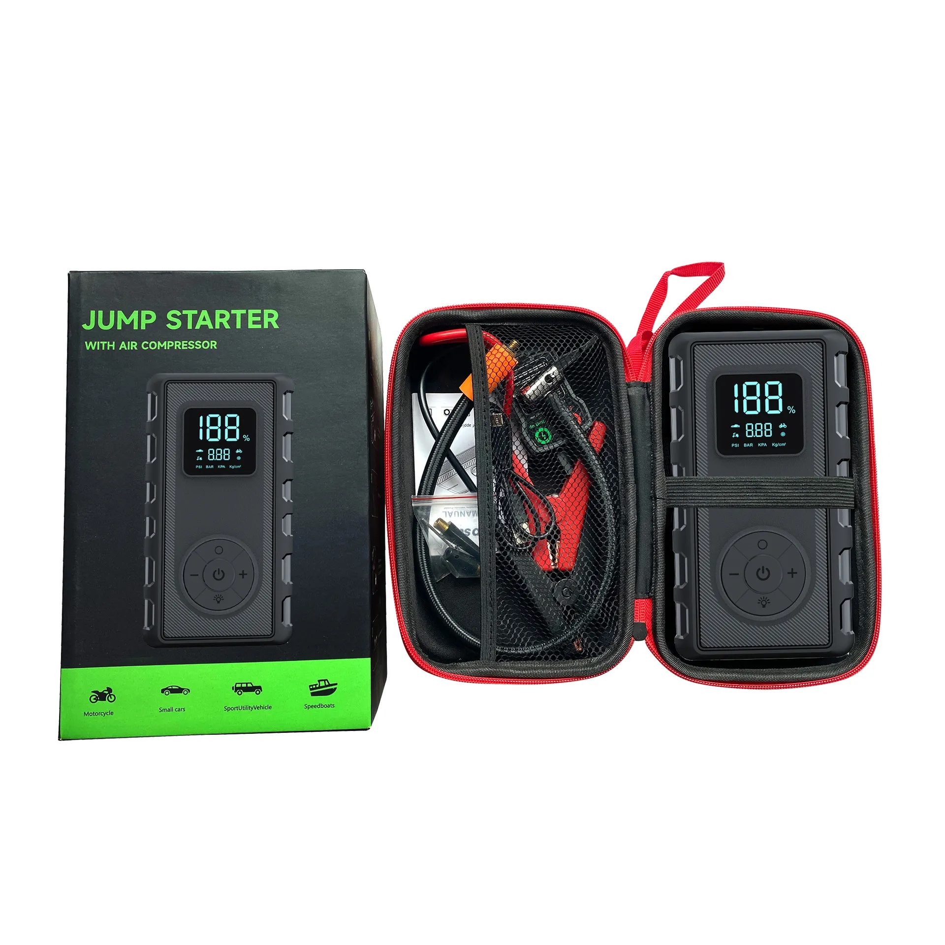 Multi-functional Jump Starter & Air Pump (Peak 1000A) 6