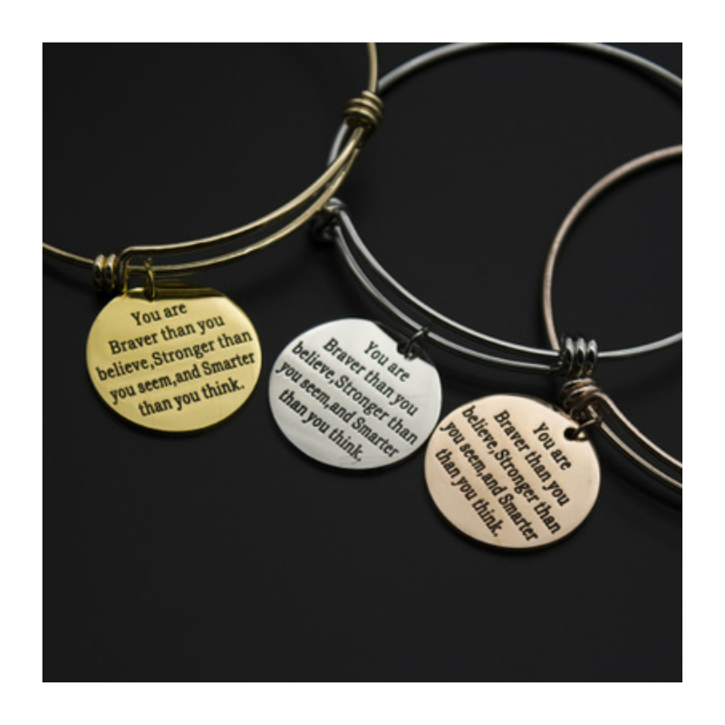Adjustable Charm Bangle Bracelet 2