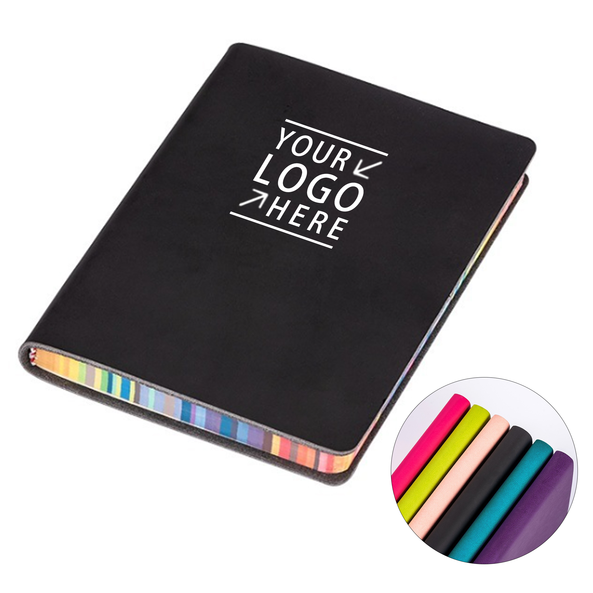 A5 Soft Face Thickened Rainbow Edge Notebook 2