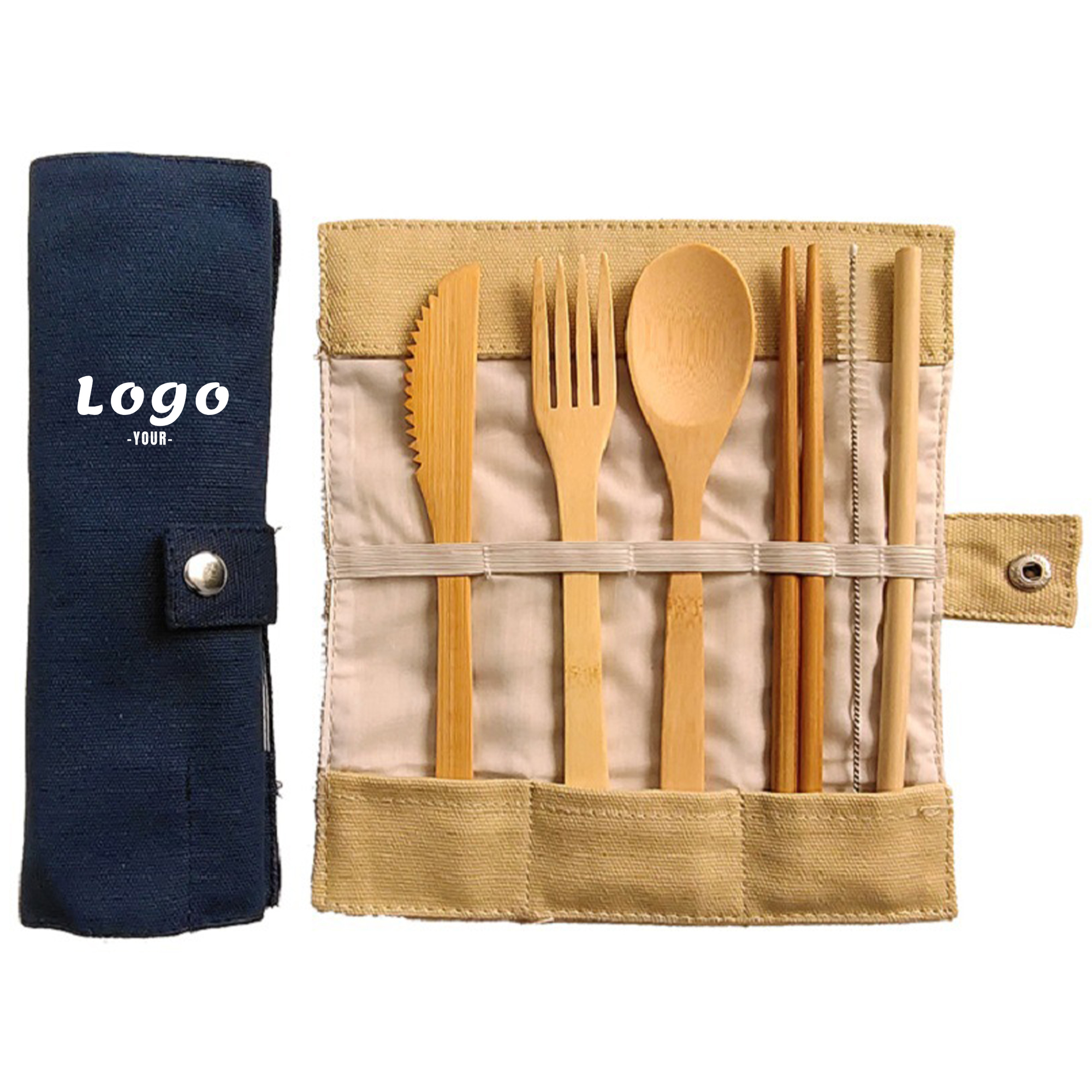 Reusable Bamboo Travel Utensils Set 2