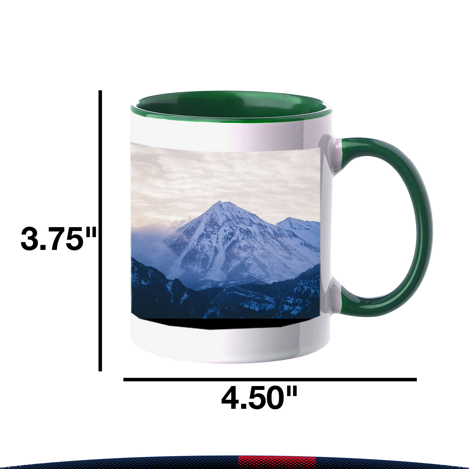 11 oz. Bright Two-tone Ceramic Mugs 2