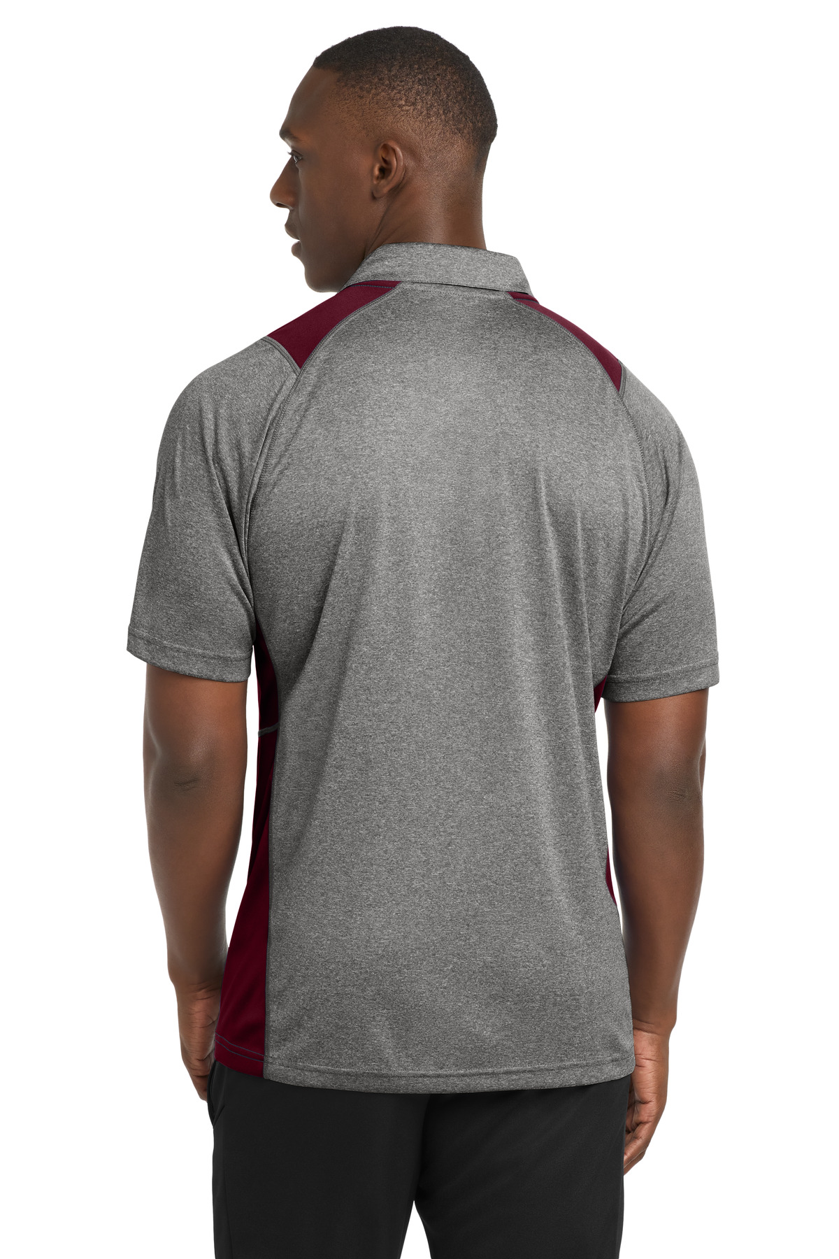 Sport-Tek Heather Colorblock Contender Polo. ST665 21