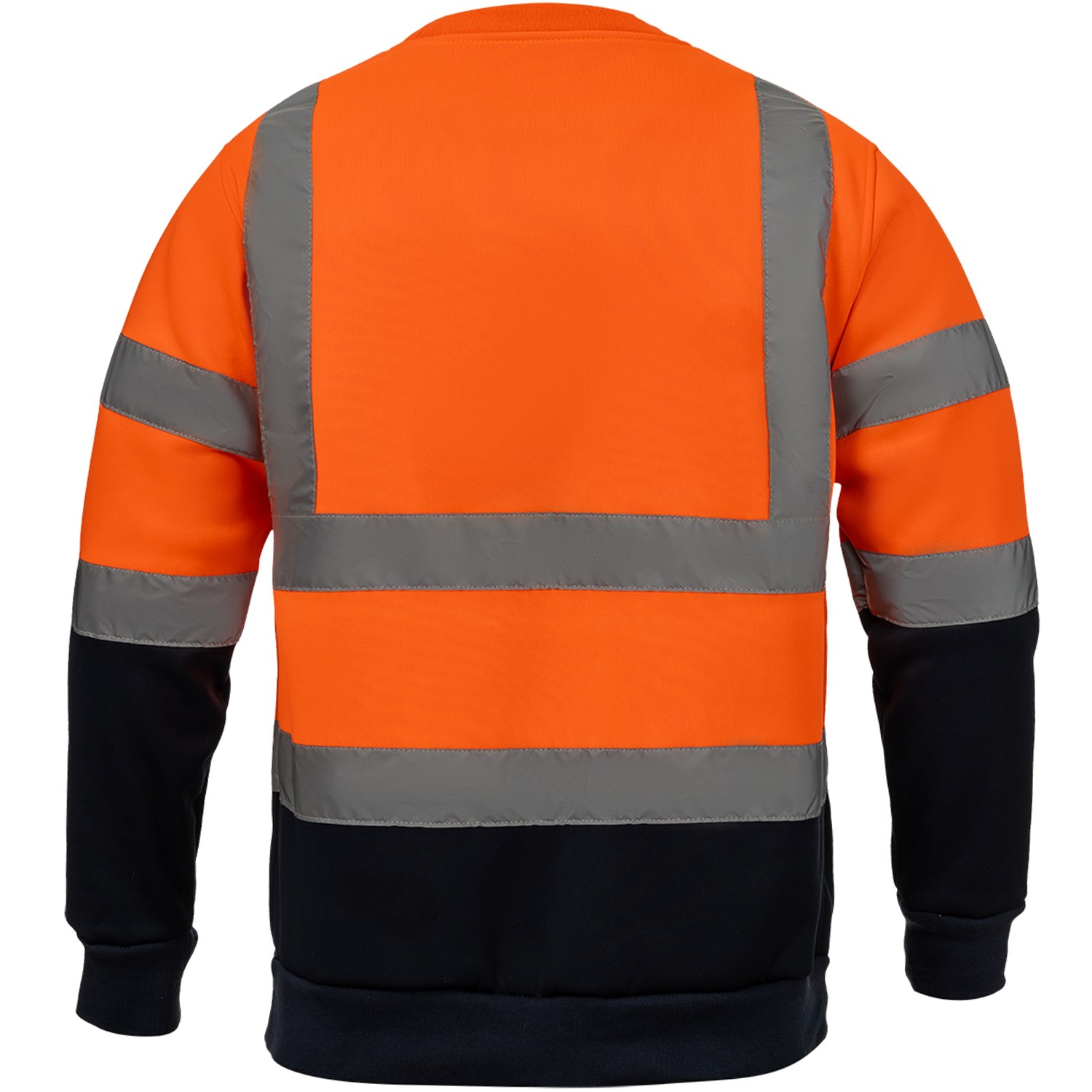 Class 3 Color Block 2" Double Band Reflective Tape Safety Sweatshirt 4