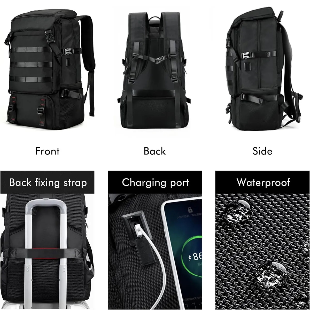 Multifunctional Waterproof Large Capacity Camping Backpack 3