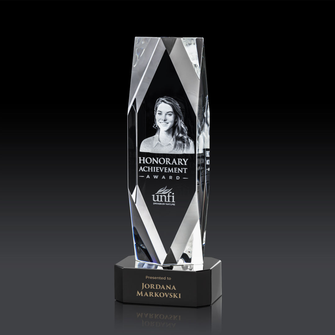 Delta 3D Award on Base - Black 2
