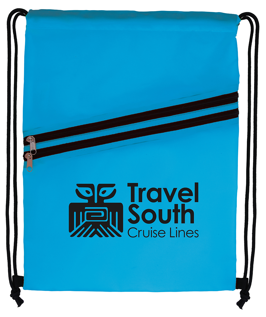 Good Value™ Neon Multi-Zippered Drawstring Backpack 16