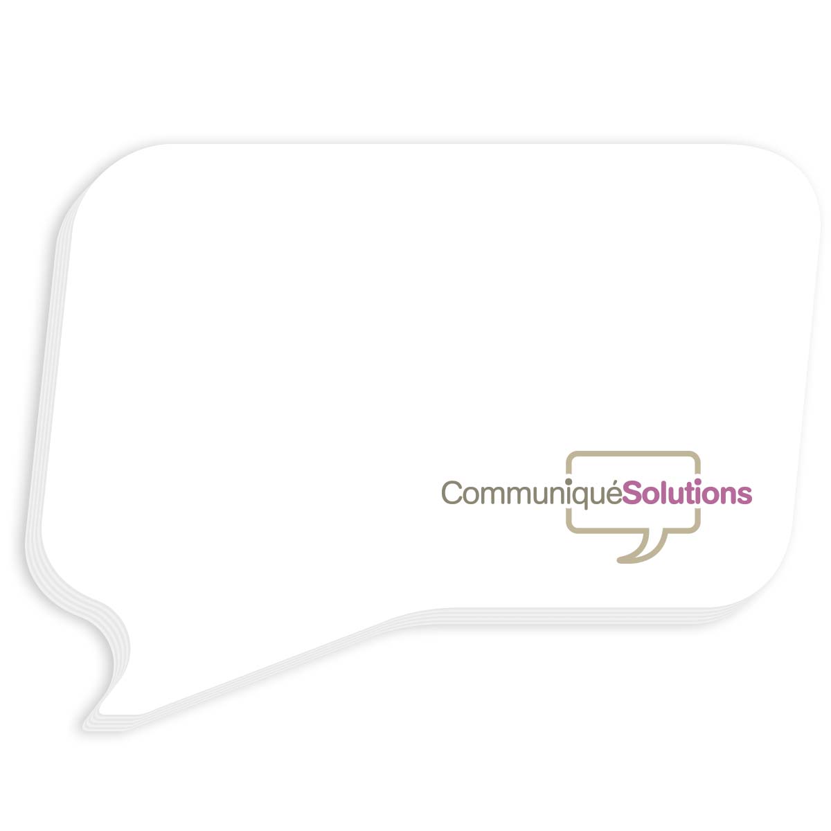 Souvenir® Sticky Note™ 4" x 3" Die Cut Pad, 50 sheet 1