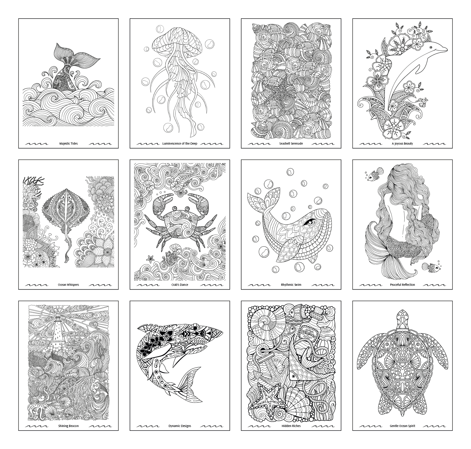 Good Value™ Oceans of Serenity Adult Coloring Book 8