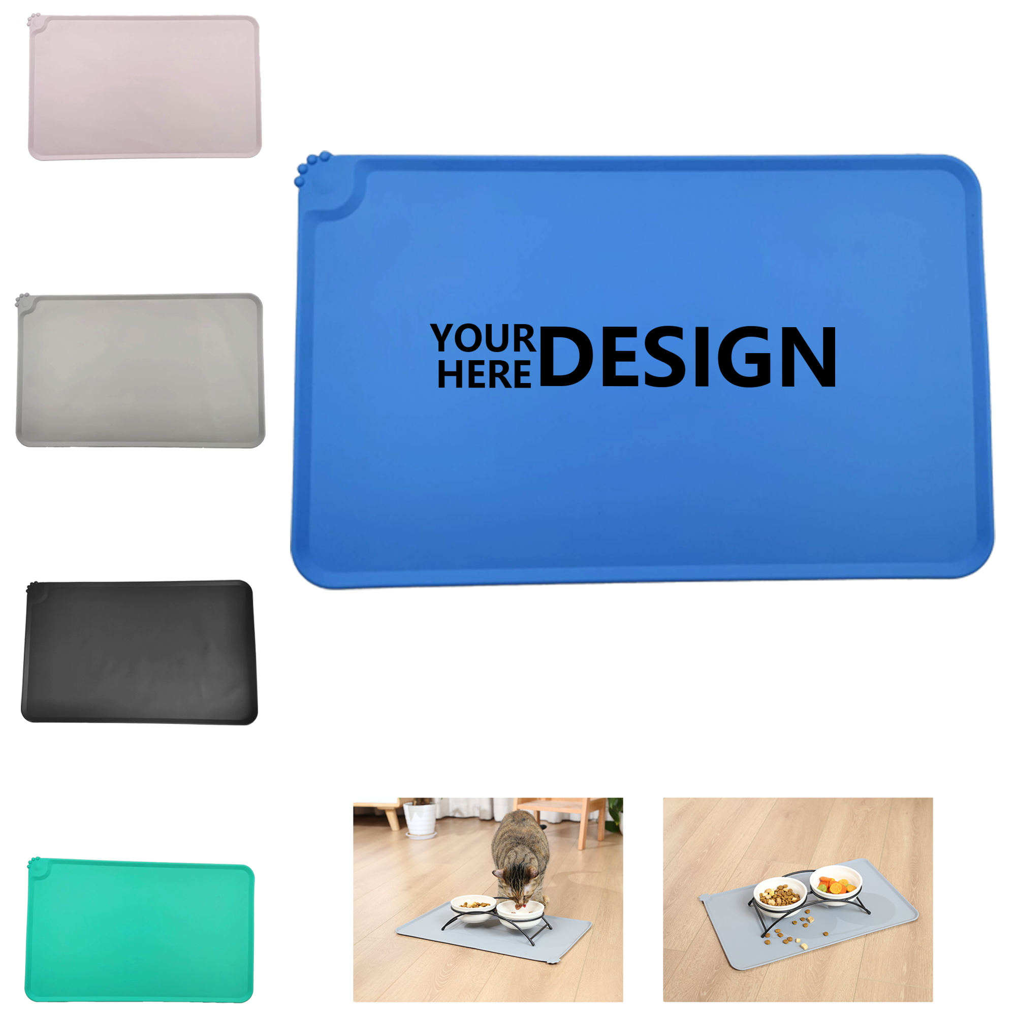 Silicone Anti-Slip Pet Dining Mat 2
