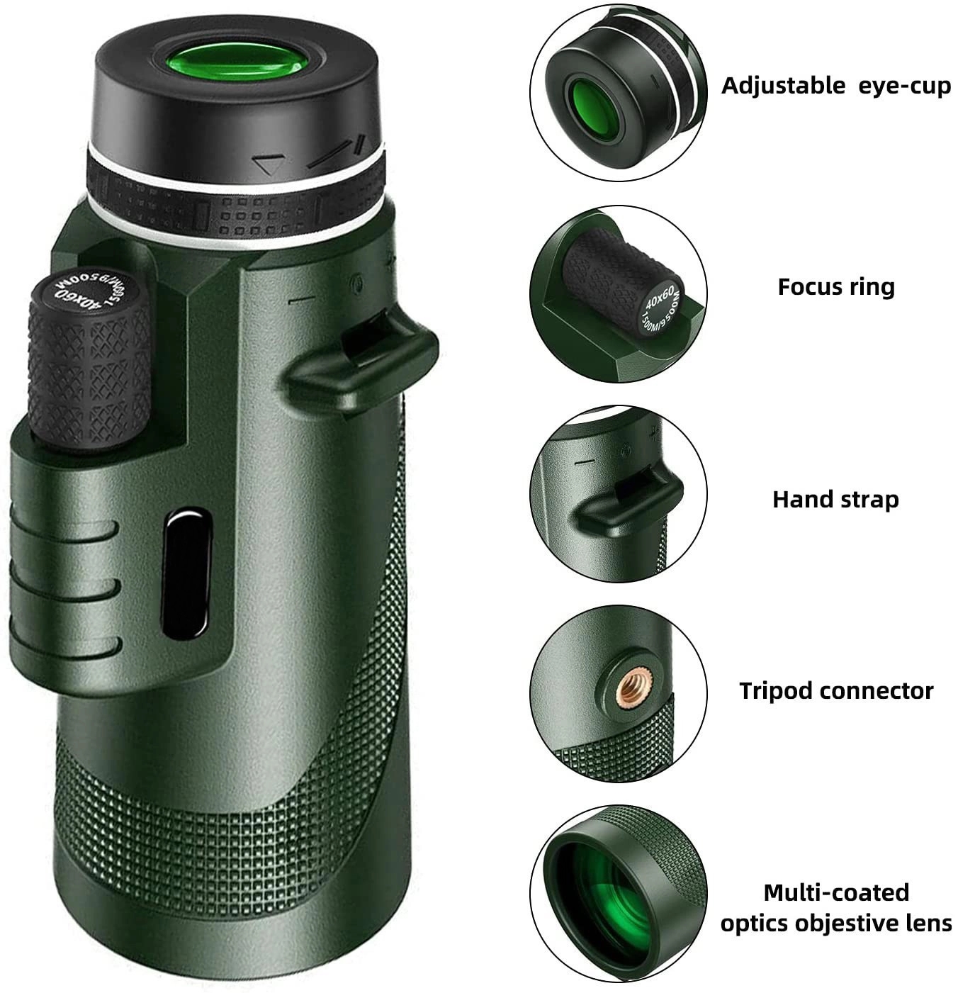 40X60 Optical Binoculars Monocular Telescope 3