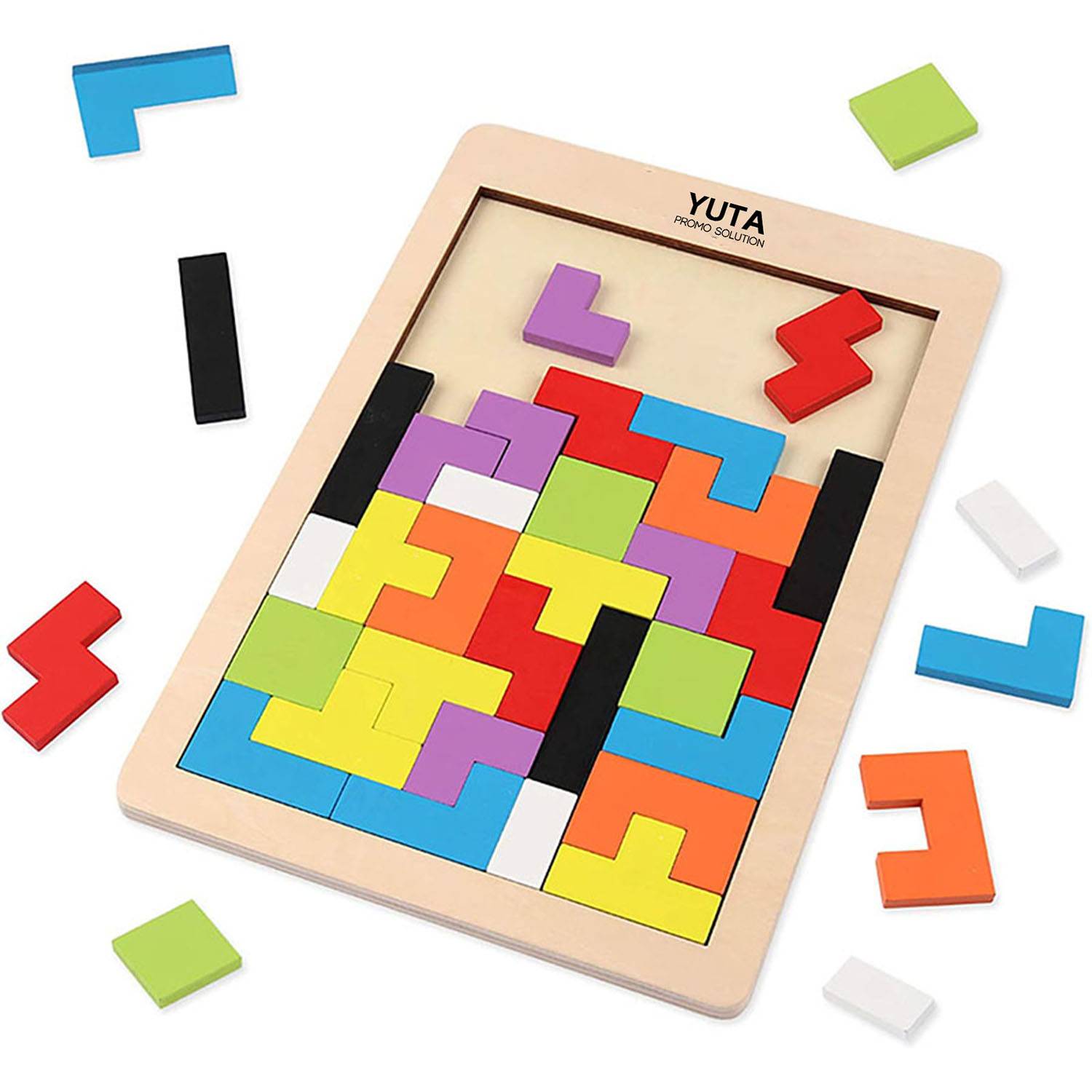 Wooden Kids Puzzles Brain Teasers Toy Educational Gift 9