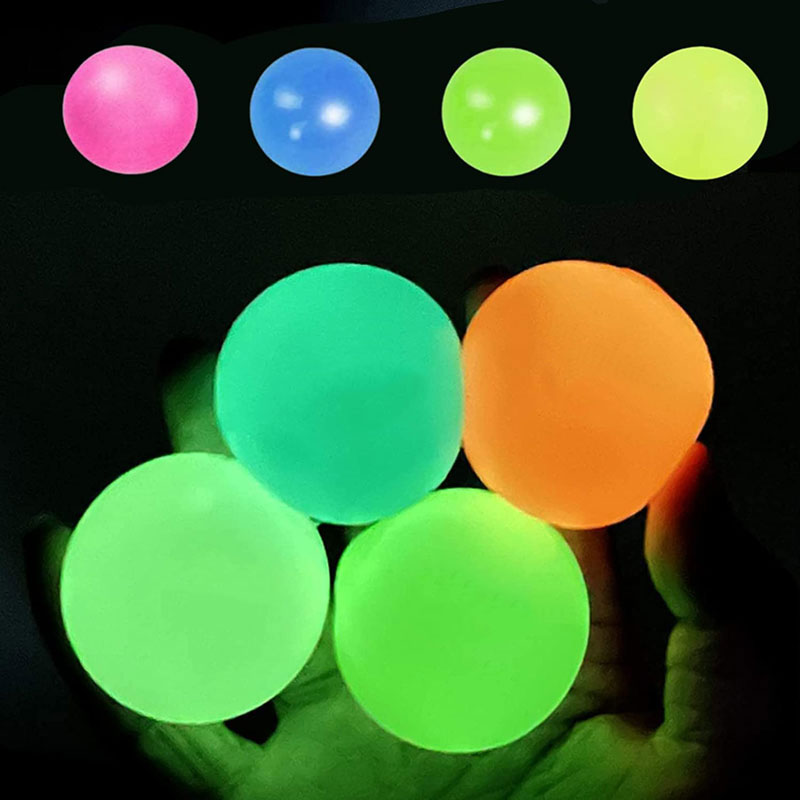 Glow in the Dark Stress Relief Sucker Balls 3