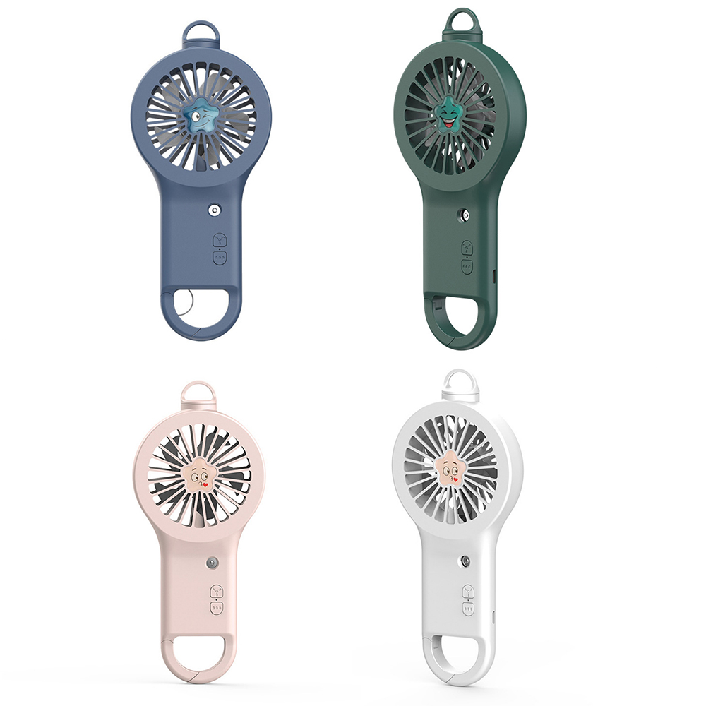 Handheld Misting Fan With Carabiner Keychain