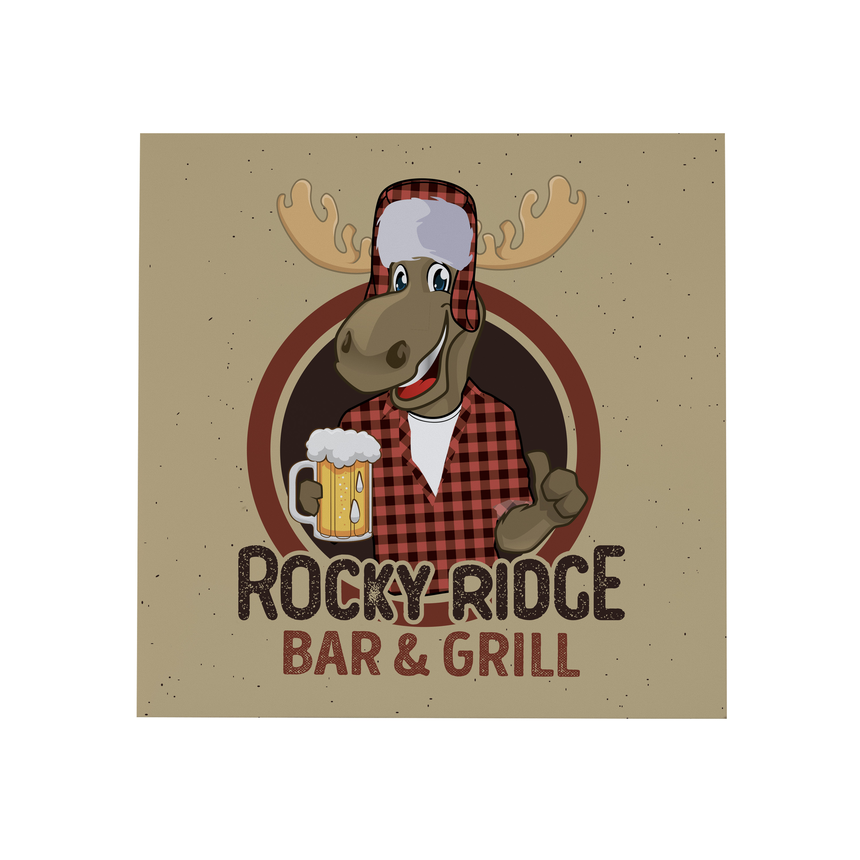 12" x 12" MDF Wood Print 4