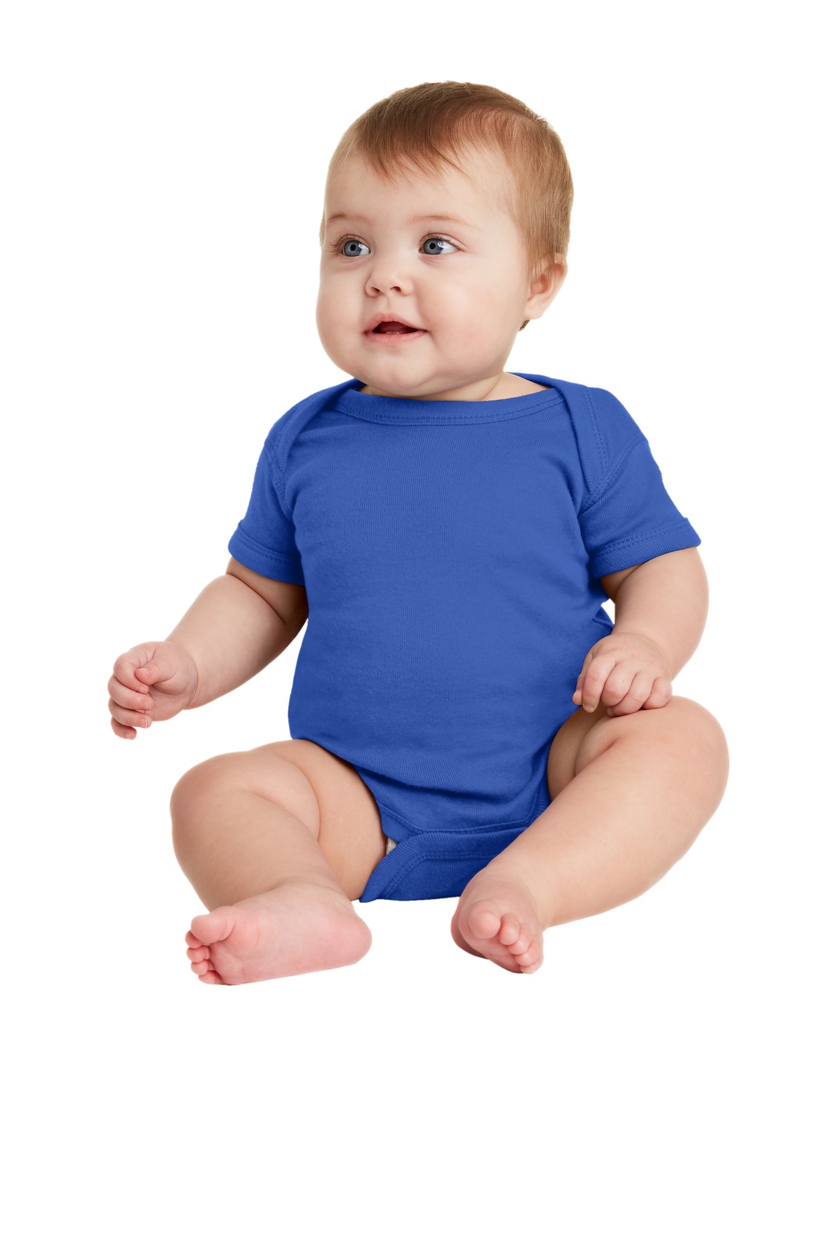 Rabbit Skins Infant Short Sleeve Baby Rib Bodysuit. RS4400 68