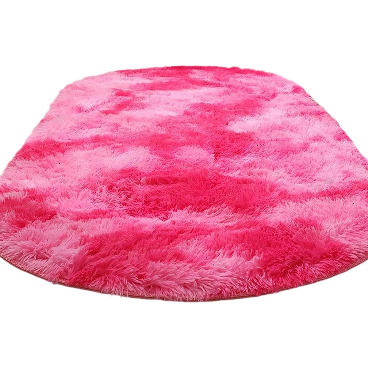 Embroidered Faux Fur Rug for Home Decor 2