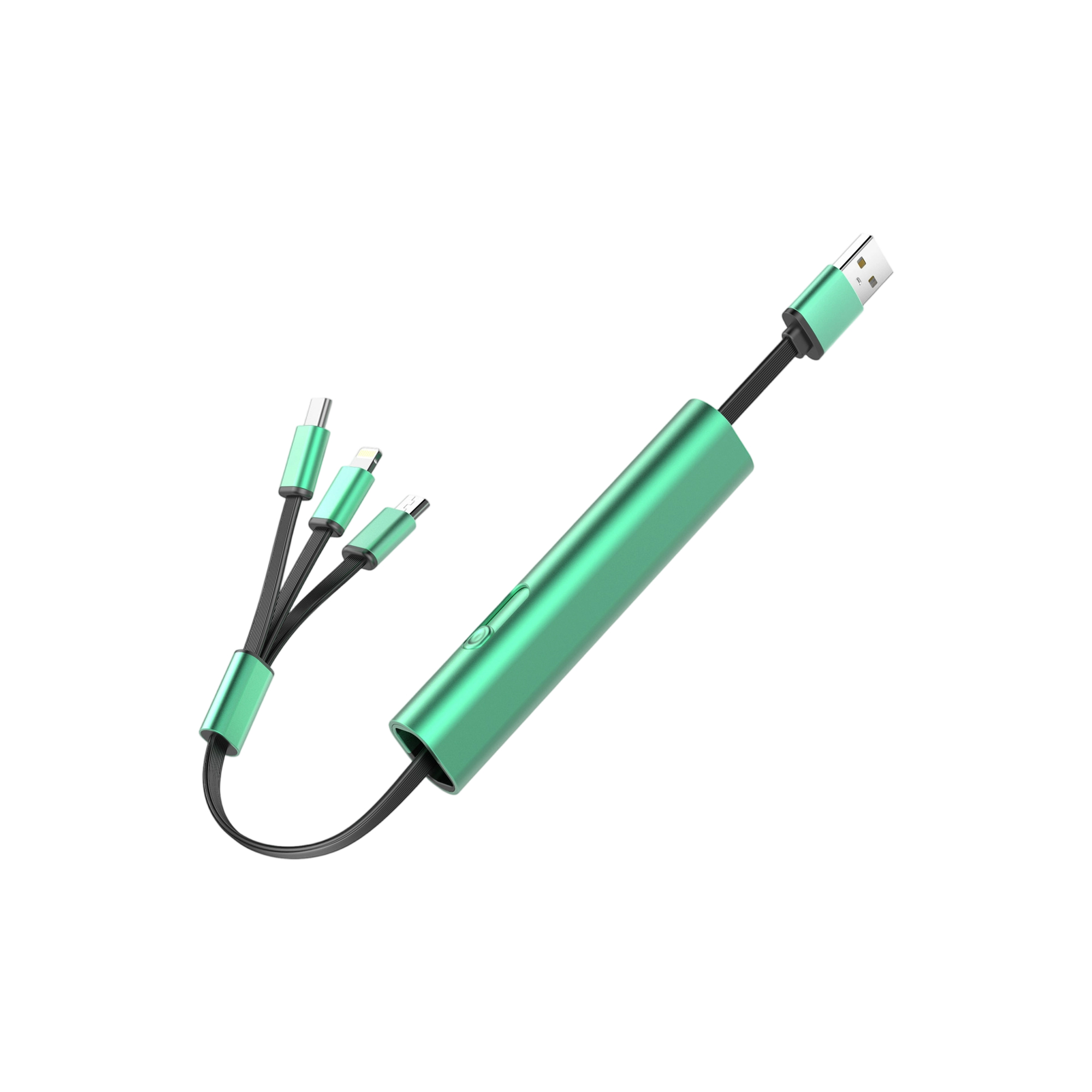 Portable Three In One Retractable Charging Cable 10.62" Length 3