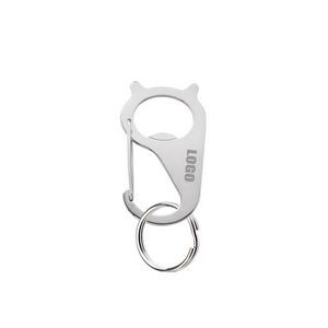 Adorable Cat Shaped Key Holder Carabiners With Bottle Opener 1