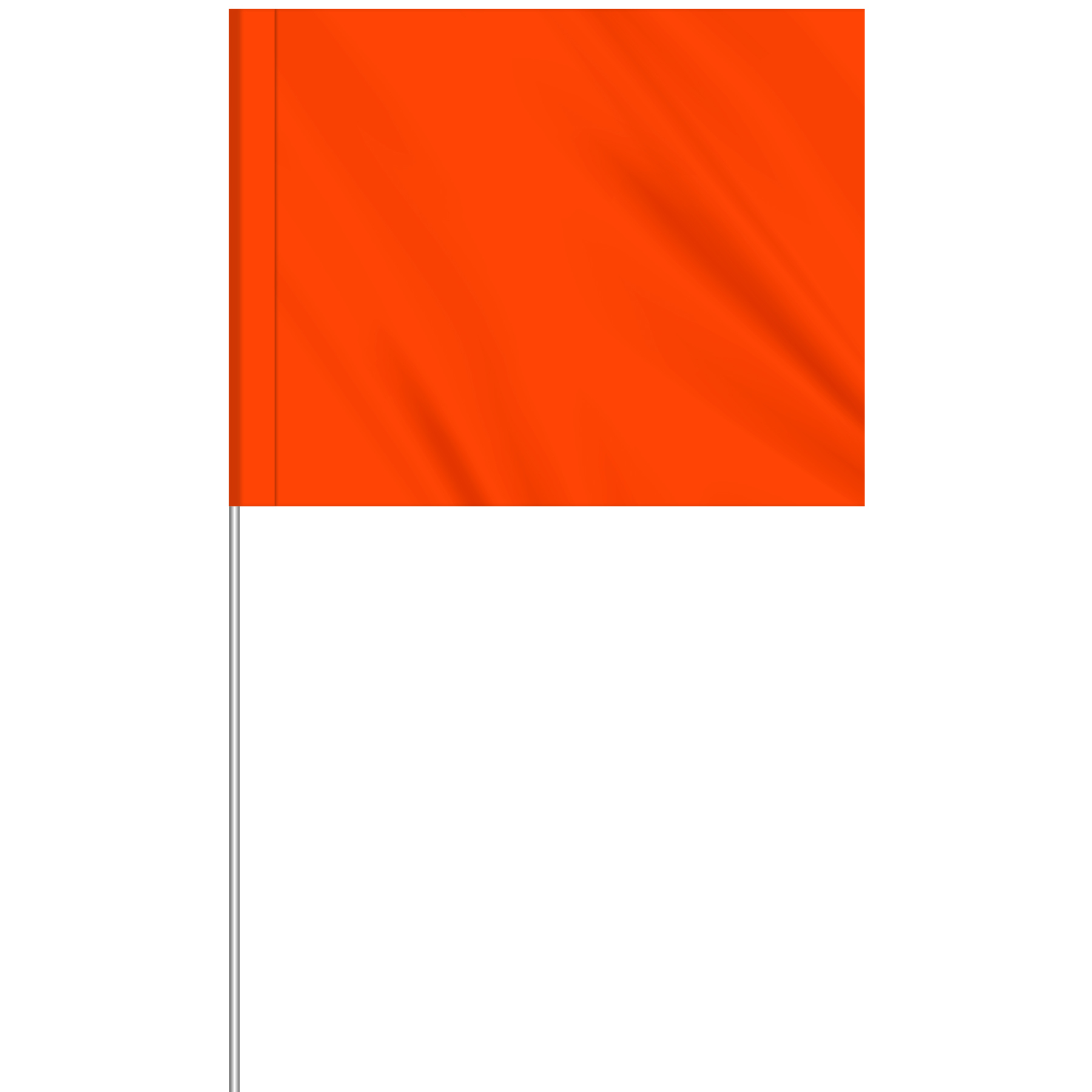 1-Color 4" x 5" Custom Vinyl Marking Flag w/ 18" Fiberglass Staff 11