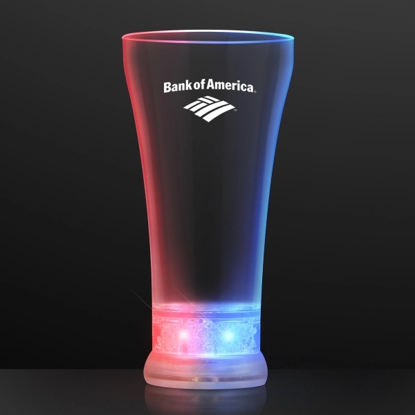 Red, White & Blue LED Pilsner Glass 2