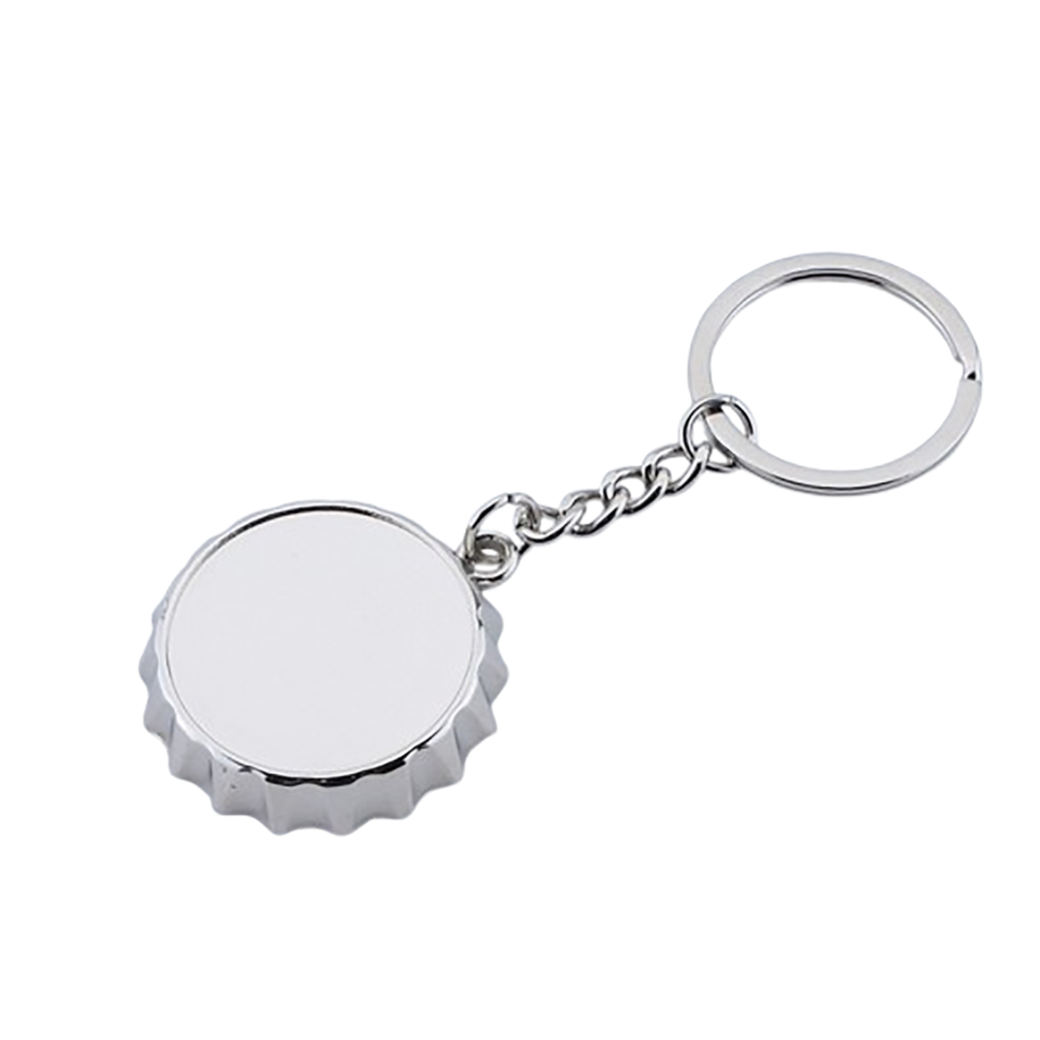 Zinc Alloy Bottle Cap Shape Opener Keychain 1