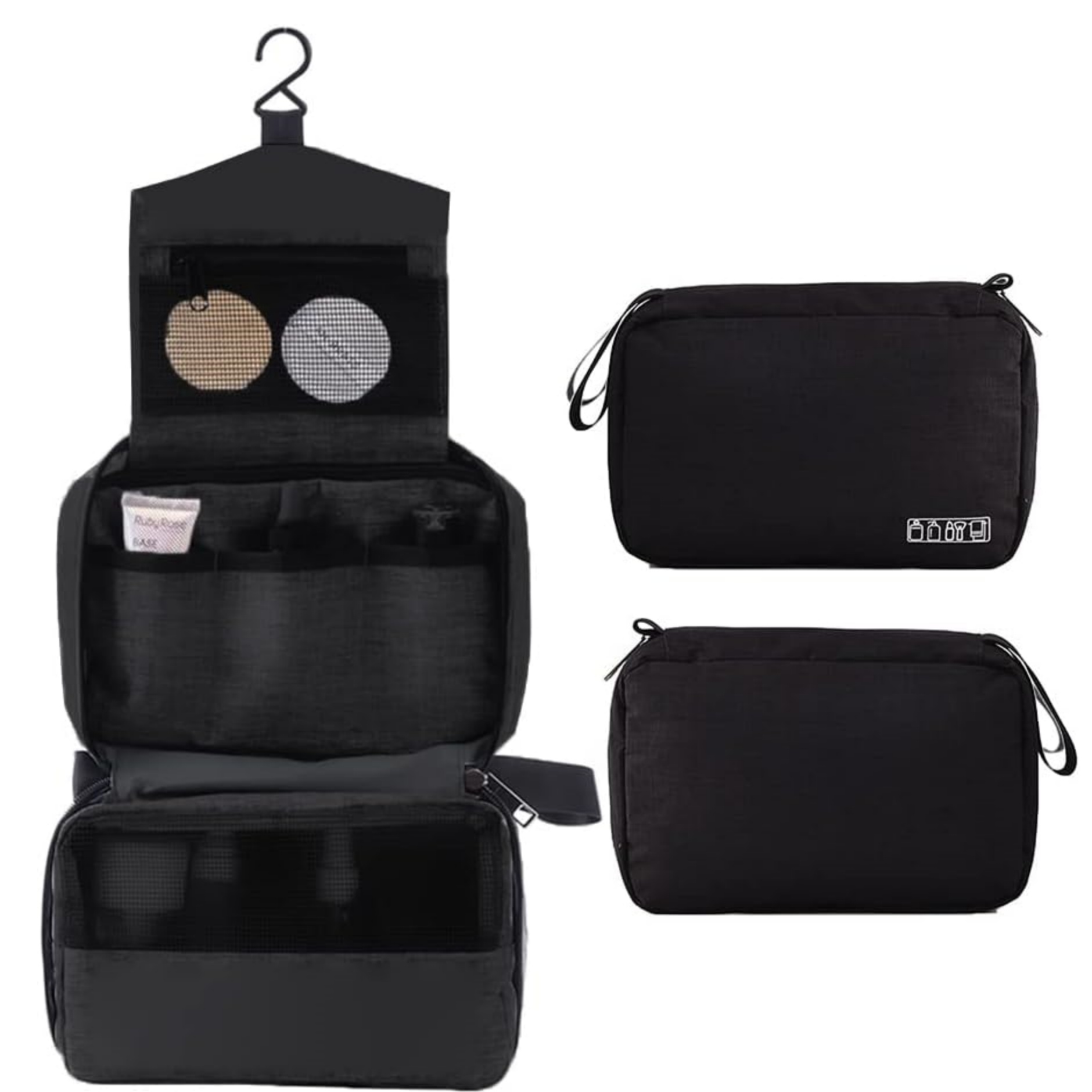 Large Capacity Travel Toiletry Bag with Hanging Hook 7