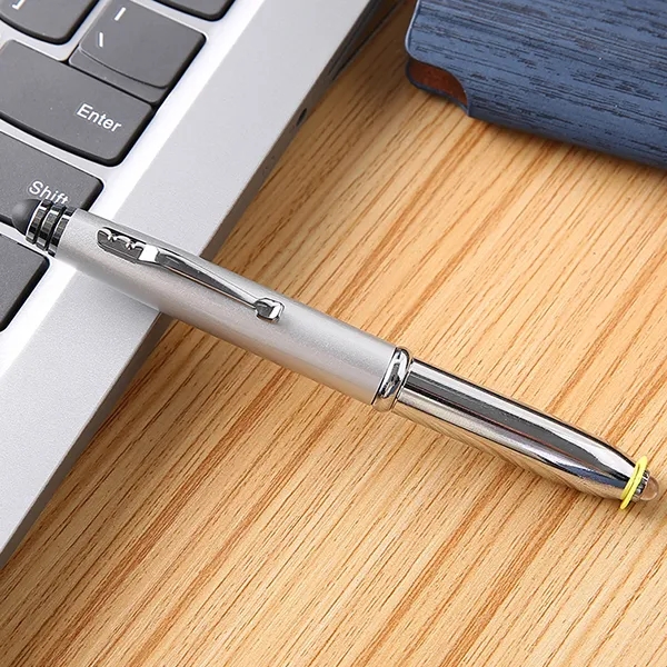 3 in 1 Metal Pen With Stylus And Led Flashlight 3