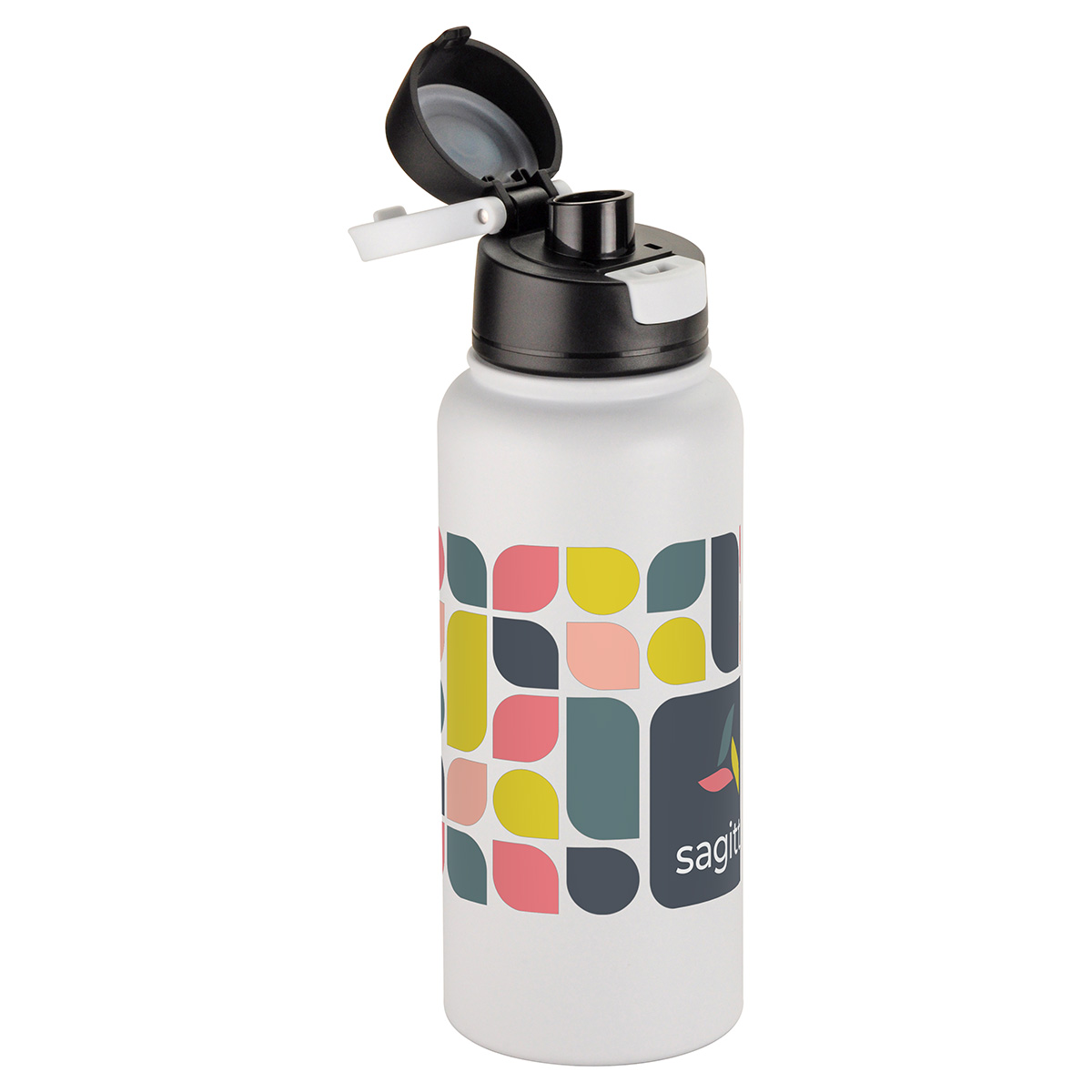 Cabrio 32 oz Recycled Stainless Steel Vacuum Insulated Bottle, custom water bottle with logo imprint 29