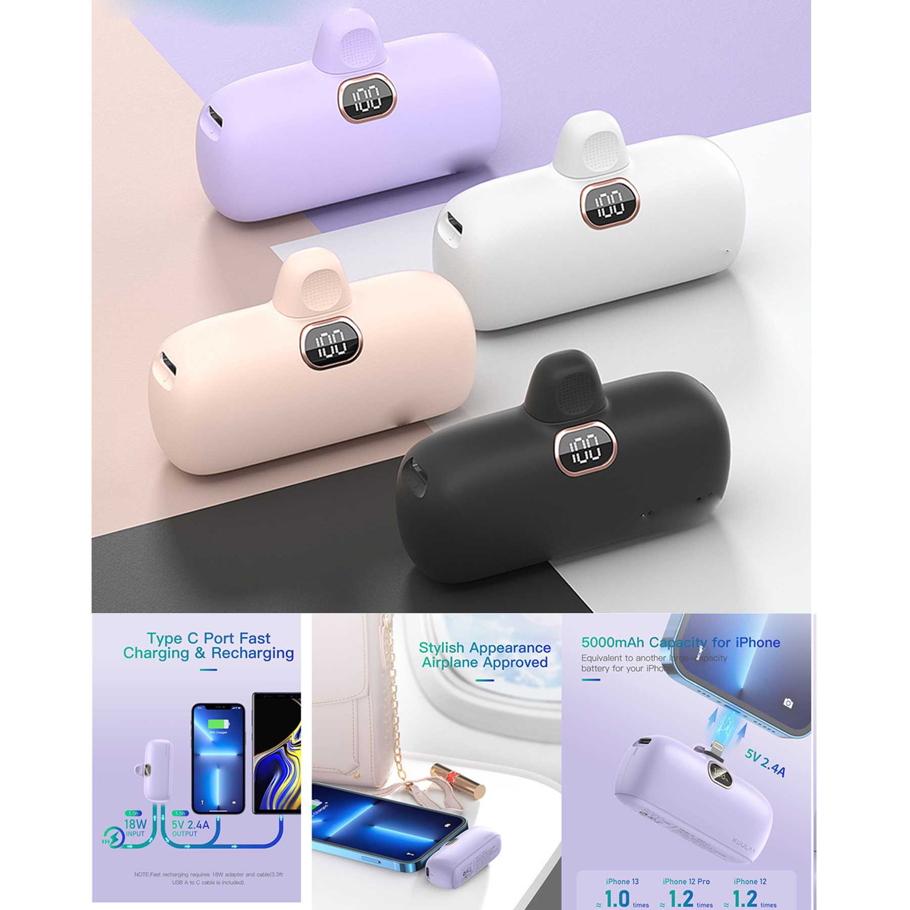 5000mah Mini Portable Charger 2
