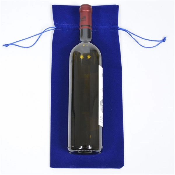 Velvet Wine Bottle Bag with Drawstring 4
