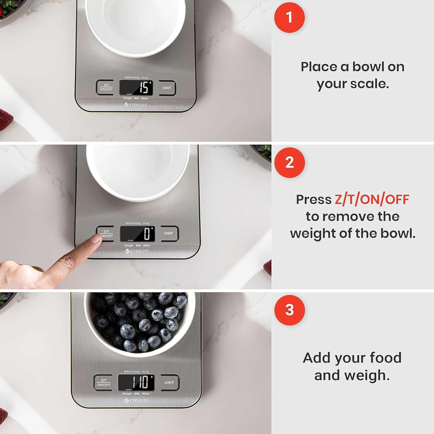 LED Smart Italian Pour-Over Coffee Scale w/ Auto-Timer 3