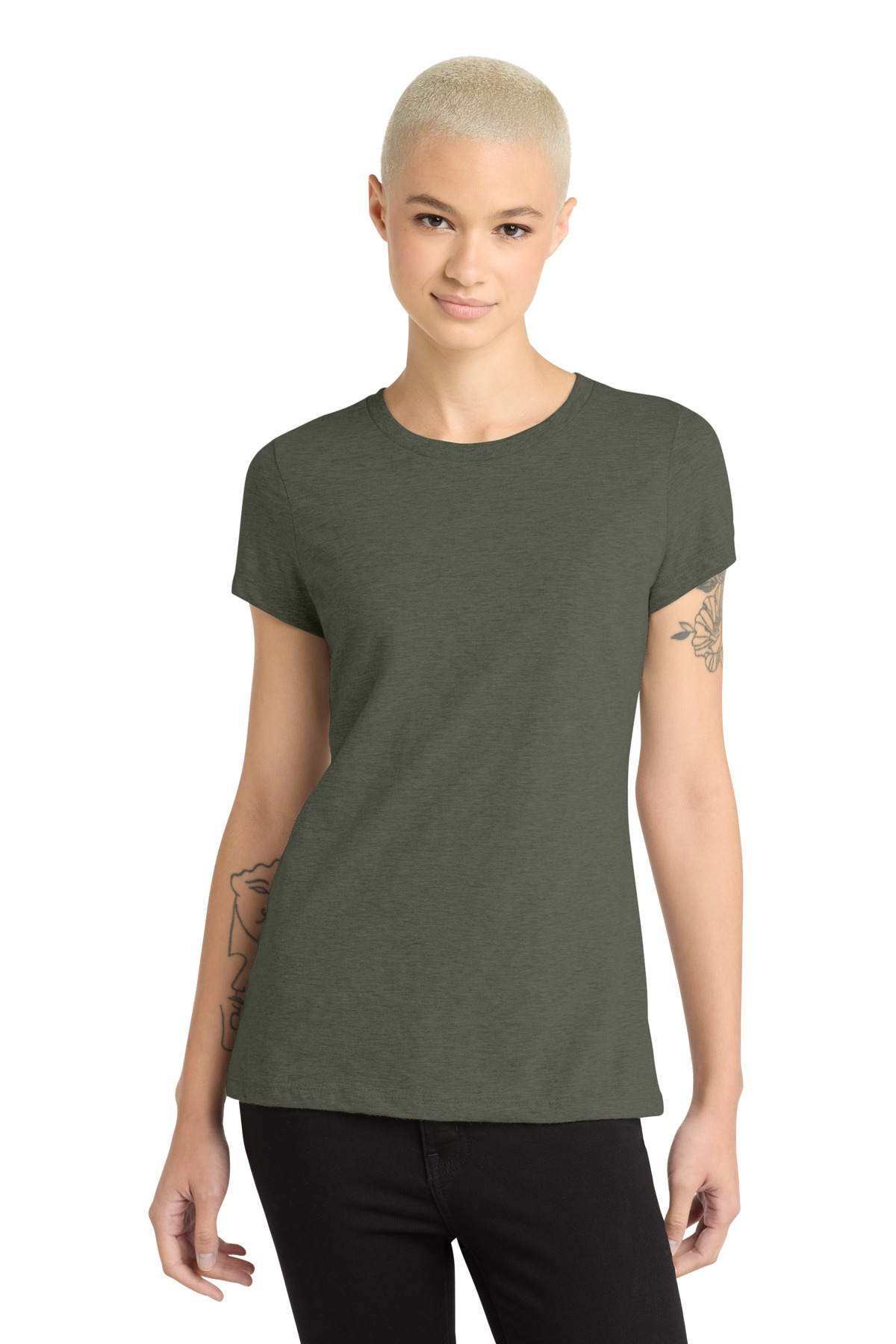 District Women's Perfect Blend CVC Tee. DM108L 19