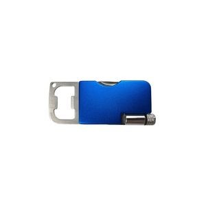 Stylish Aluminum Bottle Opener Keychain With Metal Split Ring 16