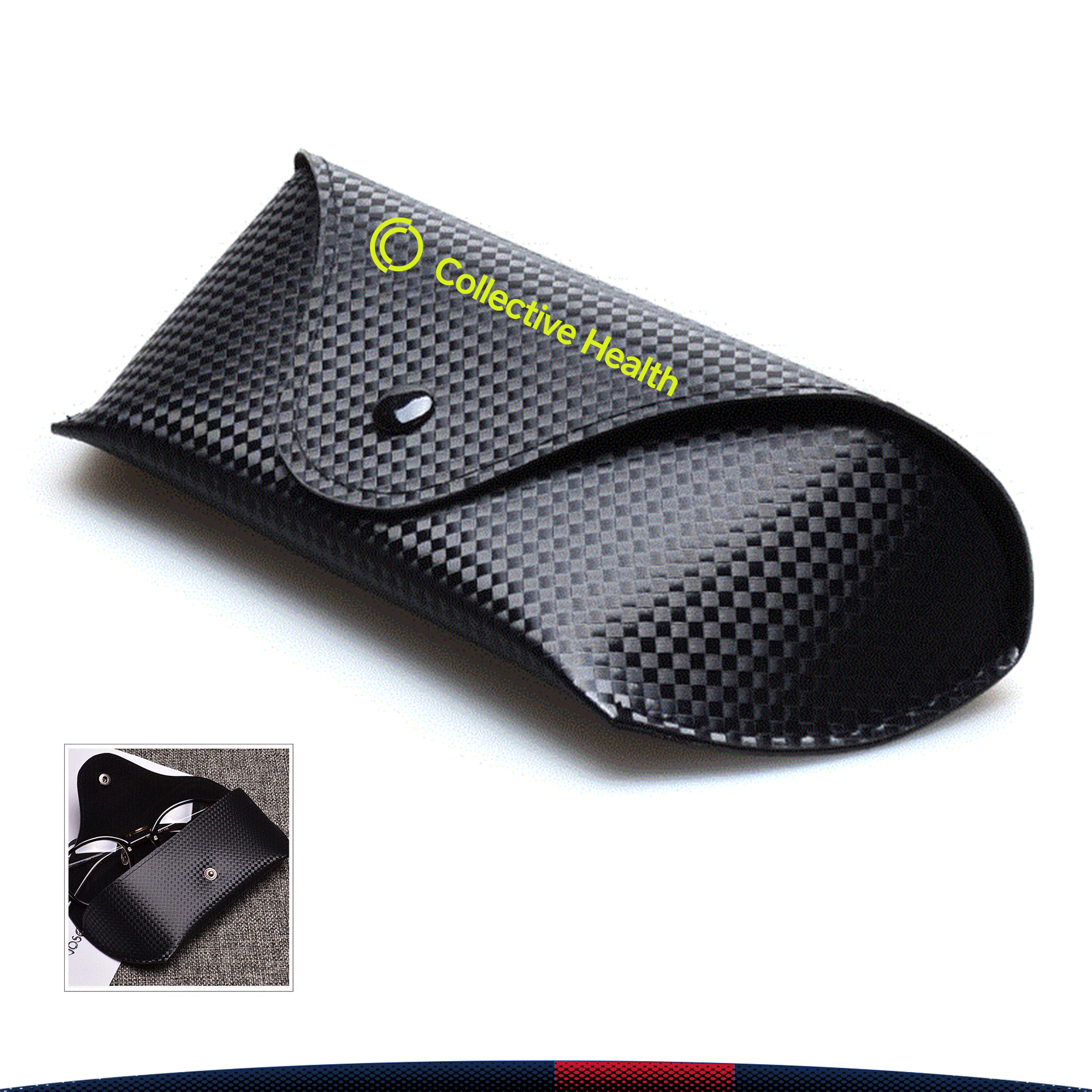 PU Folding Glasses Case 2