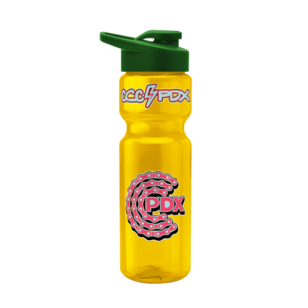 Blazer 28oz Transparent Bike Bottle w/Drink-thru Lid 565