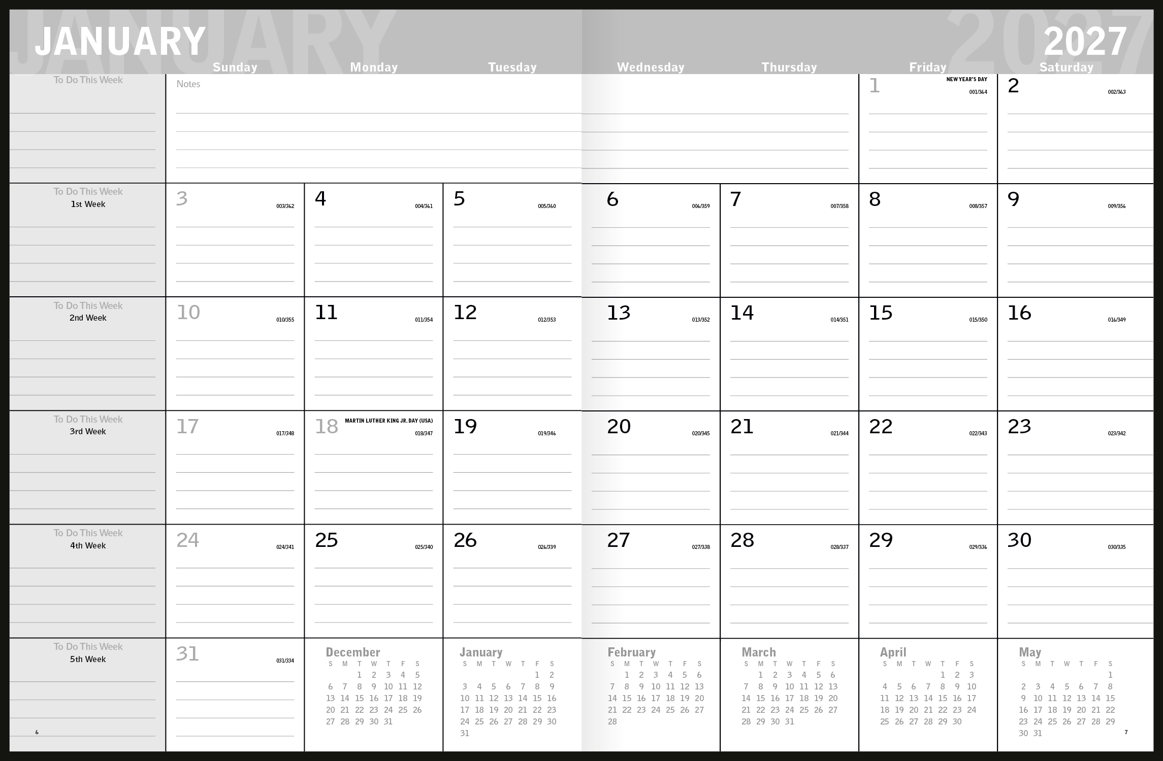 Triumph® Calendars Classic Monthly Planner 47