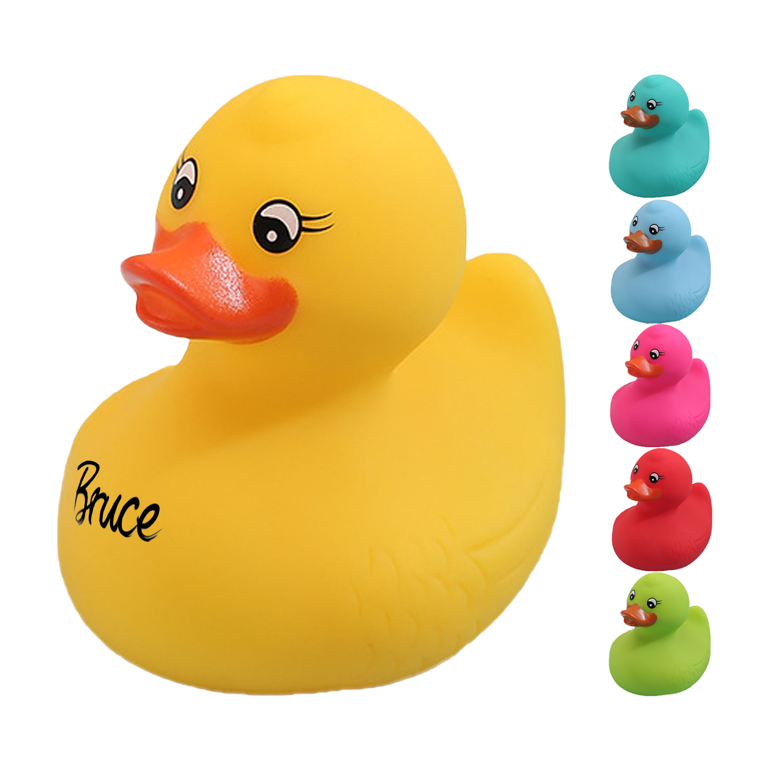 Mini Squeezable Rubber Duck Baby Bath Toy 2