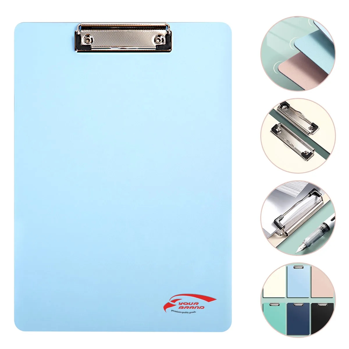 A4 Colorful Transparent Plastic Clipboard 2