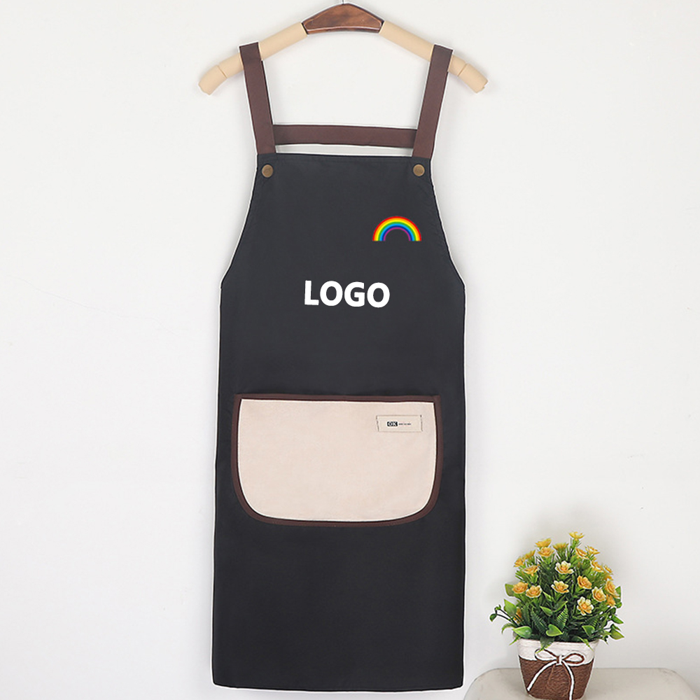 Waterproof Kitchen Apron with hand wiper 1