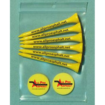 Pro Elite Gold Standard Poly Bag Pack w/ 6 Tees & 2 Markers 1