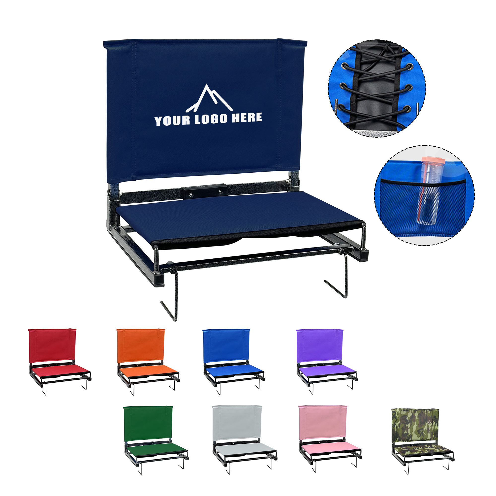 Portable Stadium Seat with Back Support 2