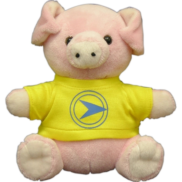 6" Beanie Pig with Embroidered Eyes