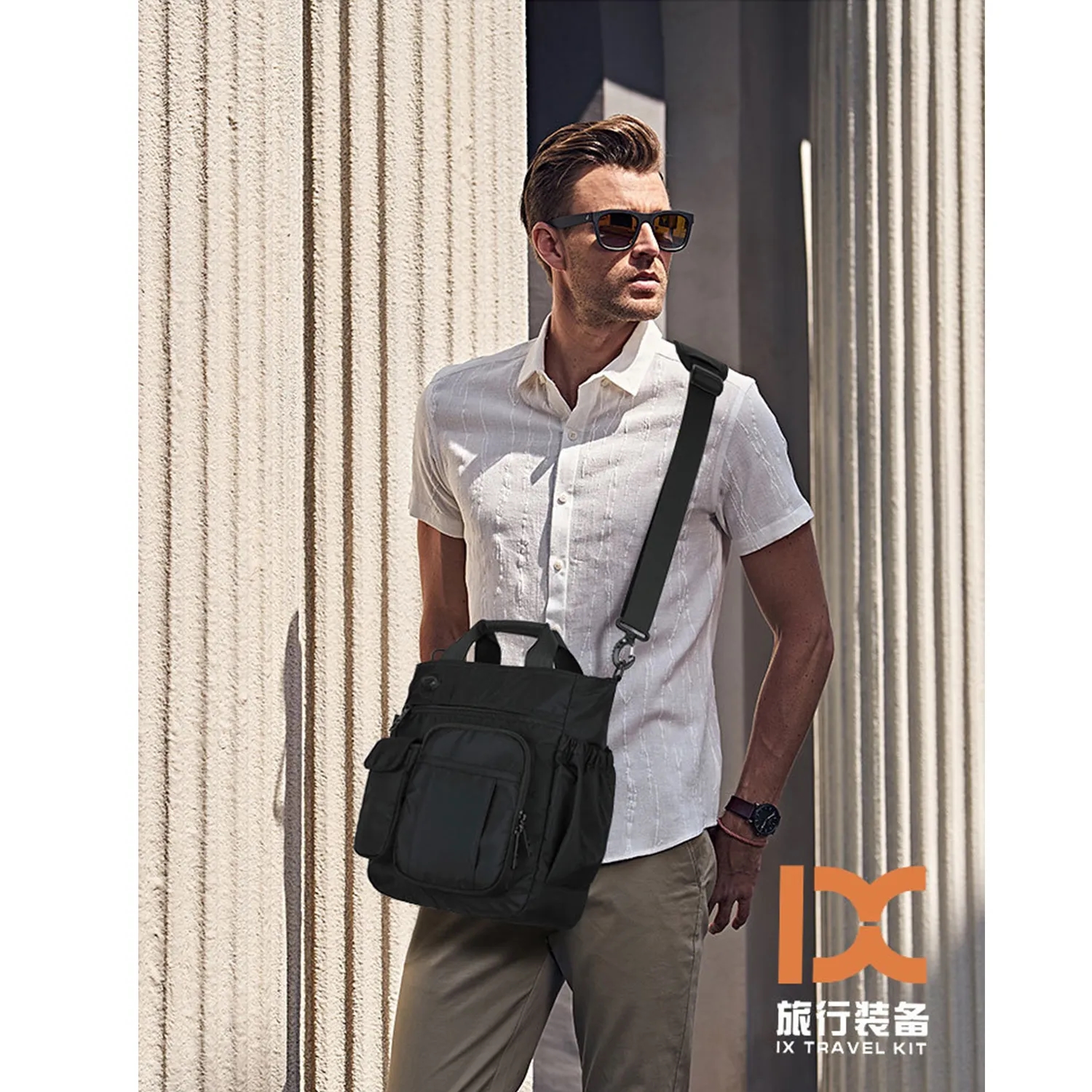 Canvas Oil wax cross-body bag 8